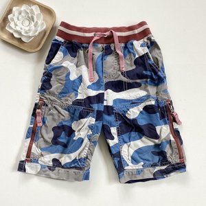 Mini Boden Blue Camouflage Shorts